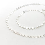 Luna Disc Chain Jewelry Set | Silver