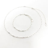 Sadie Oval Chain Jewelry Set | STERLING SILVER | SET OF 2 - MTT Collective