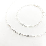 Sadie Oval Chain Jewelry Set | STERLING SILVER | SET OF 2 - MTT Collective