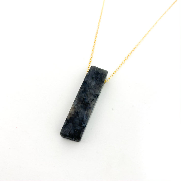 LONG PILLAR STONE NECKLACES | 14K GOLD-FILLED | STYLE OPTIONS - MTT Collective