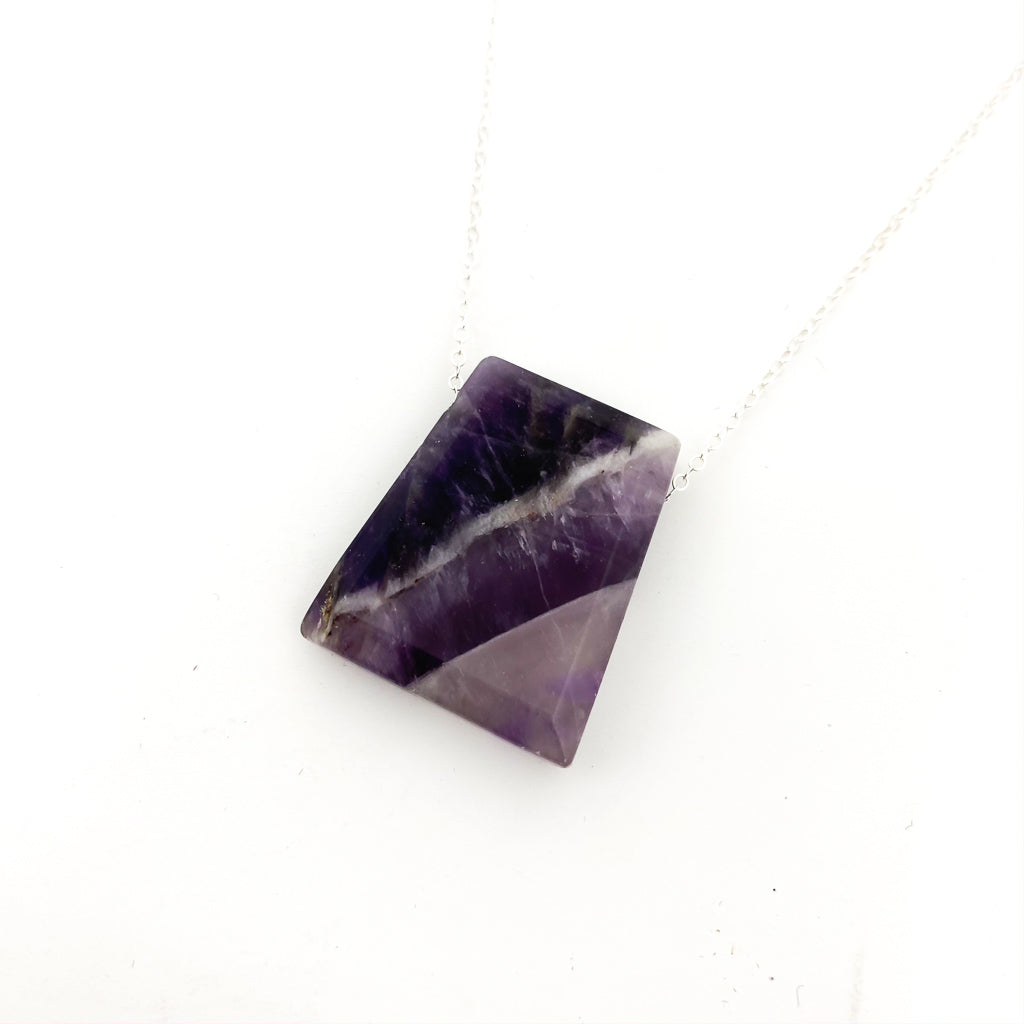 TRAPEZOID STONE NECKLACES | STERLING SILVER | STYLE OPTIONS - MTT Collective