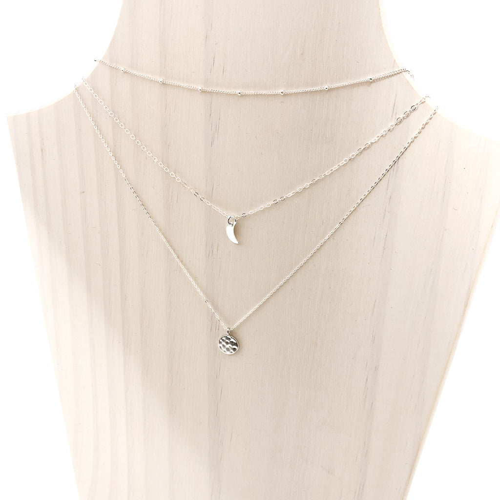 VERMEIL CHARM NECKLACE SET | STERLING SILVER | SET OF 3 - MTT Collective