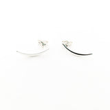 CURVED SLIVER STUD EARRINGS | STERLING SILVER - MTT Collective
