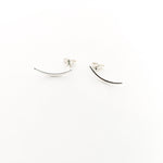 CURVED SLIVER STUD EARRINGS | STERLING SILVER - MTT Collective