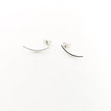 CURVED SLIVER STUD EARRINGS | STERLING SILVER - MTT Collective