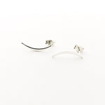 CURVED SLIVER STUD EARRINGS | STERLING SILVER - MTT Collective