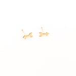 Arrow Stud Earrings | Gold - MTT Collective