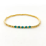 Gracie Beaded Birthstone Accented Kids Bracelet - MTT Collective