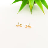 Arrow Stud Earrings | Gold - MTT Collective