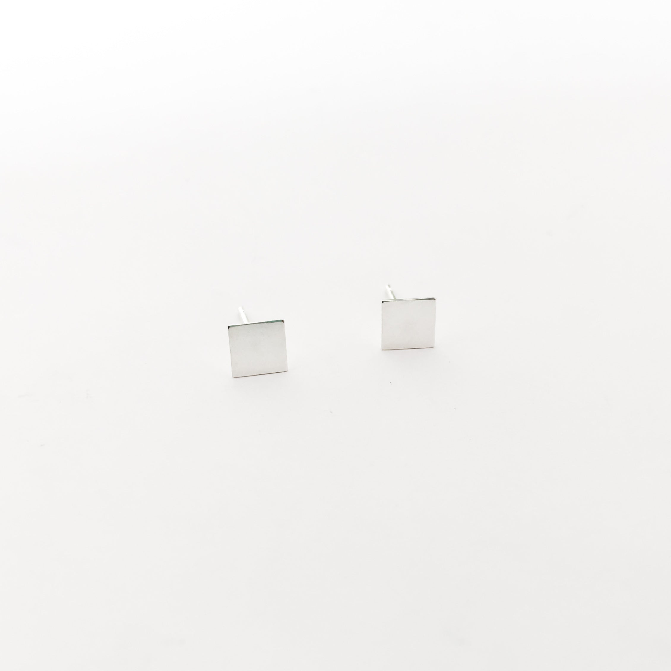 SQUARE STUD EARRINGS | STERLING SILVER - MTT Collective