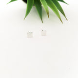 SQUARE STUD EARRINGS | STERLING SILVER - MTT Collective