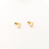 MOON STUD EARRINGS | 14K GOLD-FILLED - MTT Collective