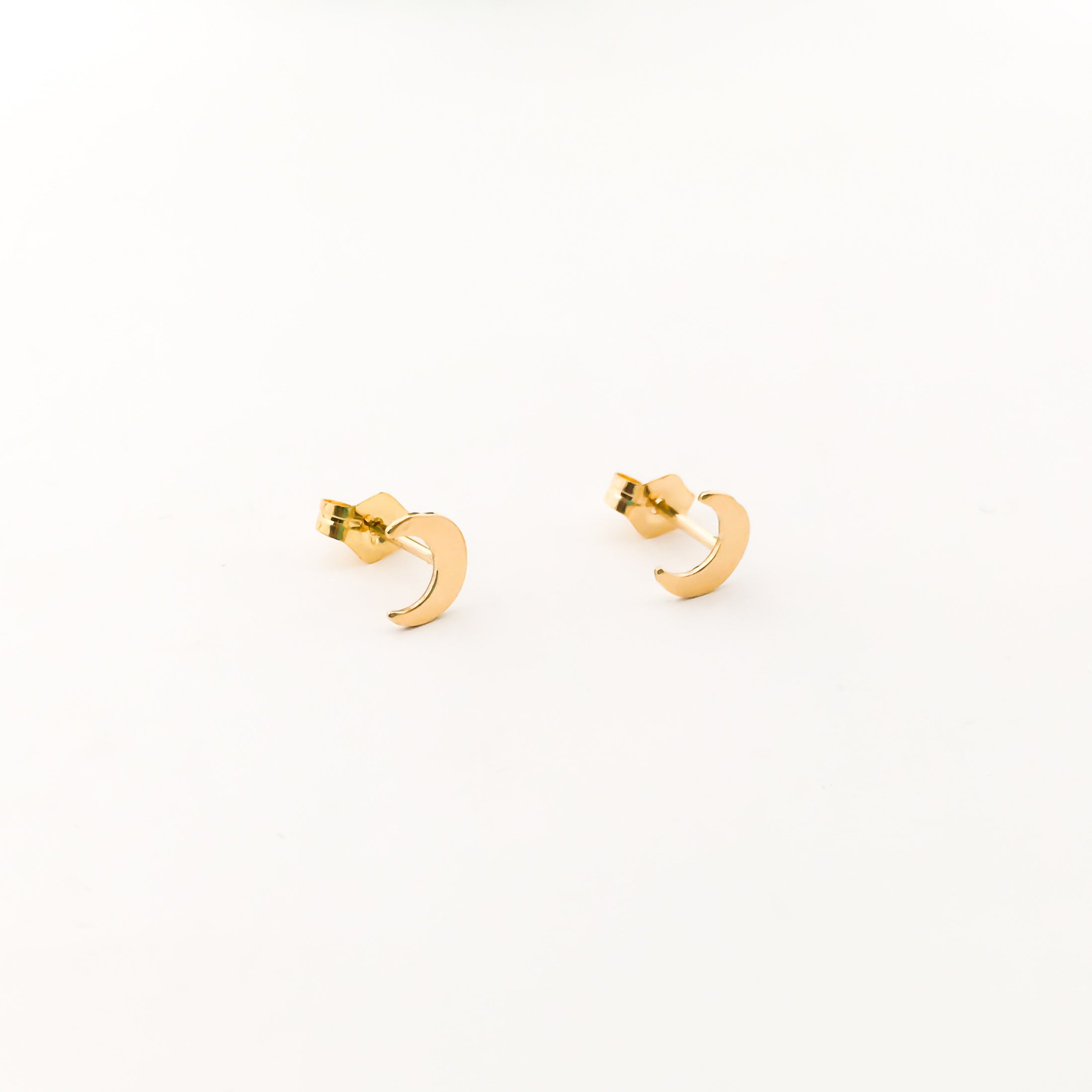MOON STUD EARRINGS | 14K GOLD-FILLED - MTT Collective