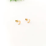 MOON STUD EARRINGS | 14K GOLD-FILLED - MTT Collective