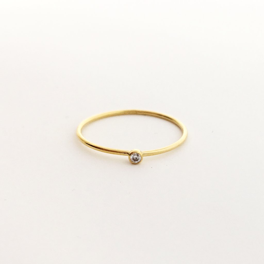 Bella Rhinestone Ring | Gold - MTT Collective