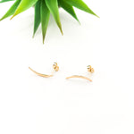 CURVED STUD EARRINGS | 14K GOLD-FILLED - MTT Collective
