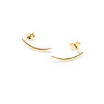 CURVED STUD EARRINGS | 14K GOLD-FILLED - MTT Collective