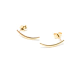 CURVED STUD EARRINGS | 14K GOLD-FILLED - MTT Collective
