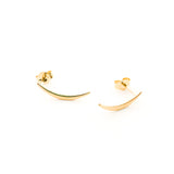 CURVED STUD EARRINGS | 14K GOLD-FILLED - MTT Collective