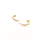 CURVED STUD EARRINGS | 14K GOLD-FILLED - MTT Collective
