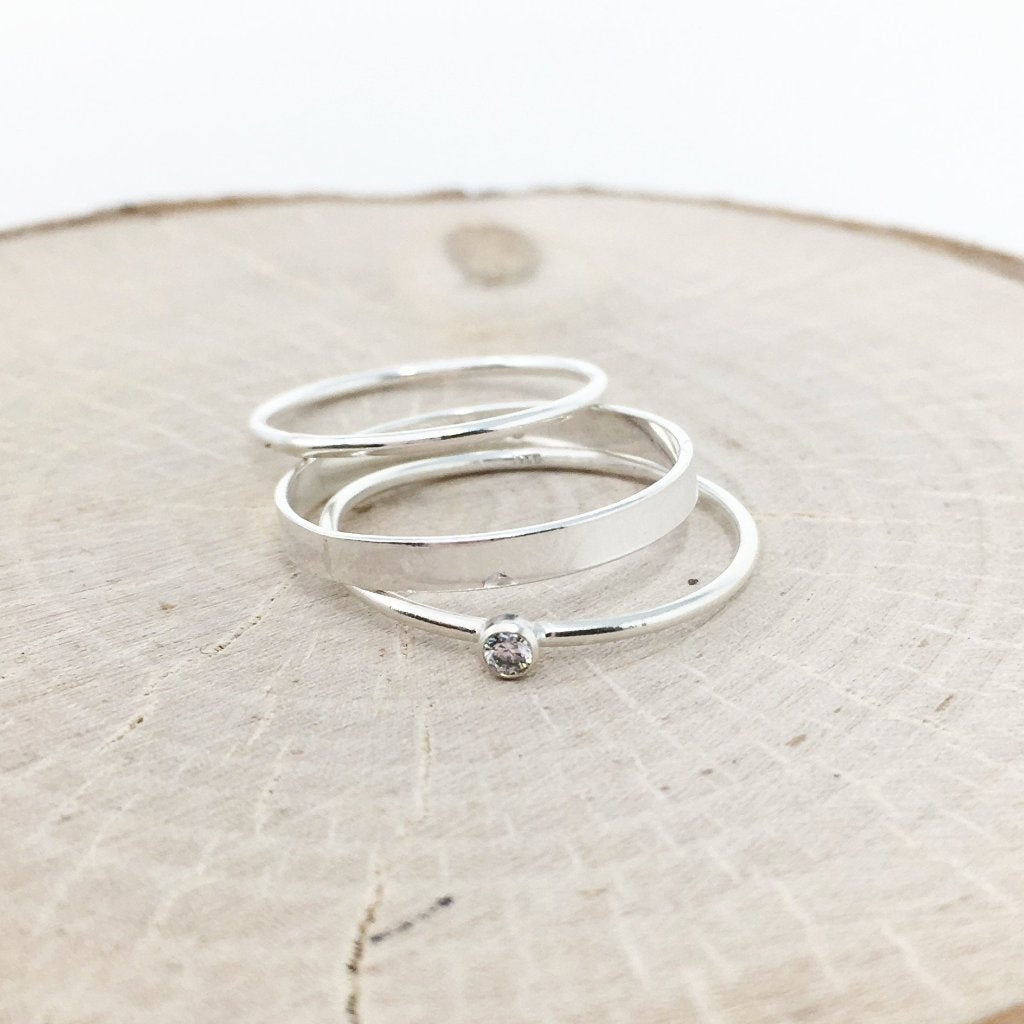 Alexandra Stacking Ring | Silver - MTT Collective