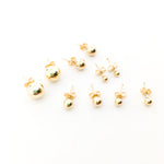SPHERE STUD EARRINGS | 14K GOLD-FILLED | SIZE OPTIONS - MTT Collective