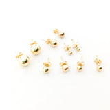 SPHERE STUD EARRINGS | 14K GOLD-FILLED | SIZE OPTIONS - MTT Collective