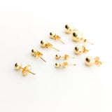 SPHERE STUD EARRINGS | 14K GOLD-FILLED | SIZE OPTIONS - MTT Collective