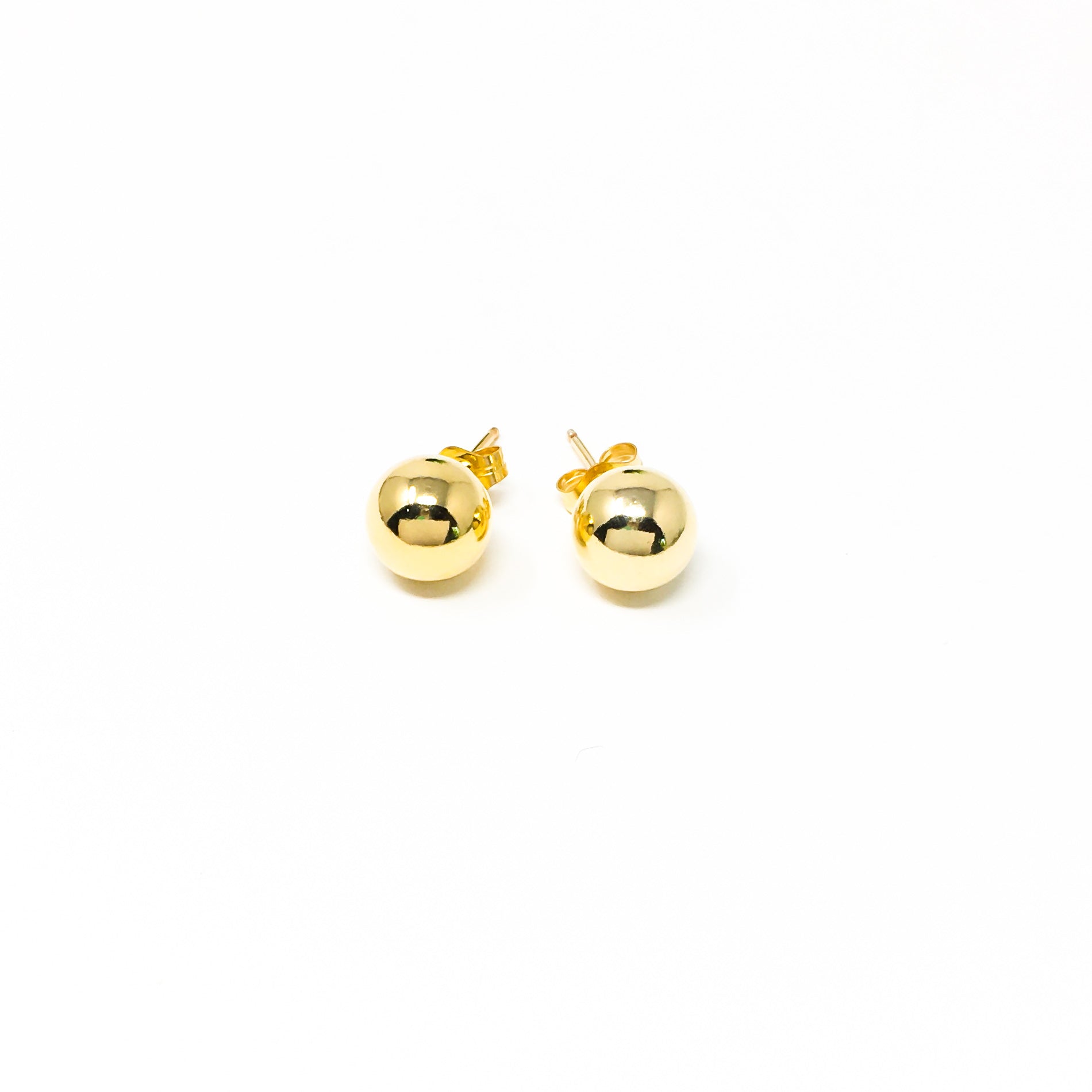 SPHERE STUD EARRINGS | 14K GOLD-FILLED | SIZE OPTIONS - MTT Collective