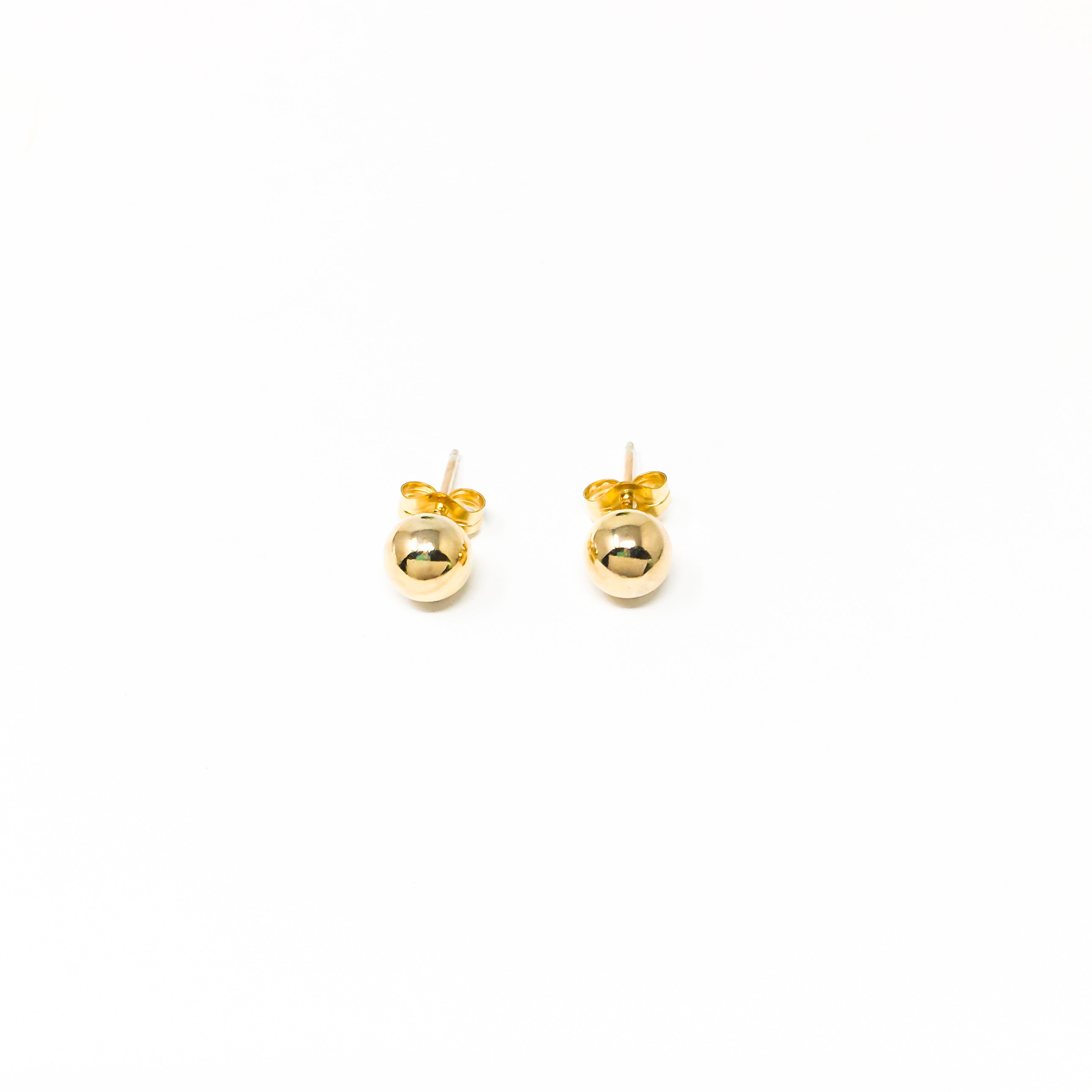SPHERE STUD EARRINGS | 14K GOLD-FILLED | SIZE OPTIONS - MTT Collective