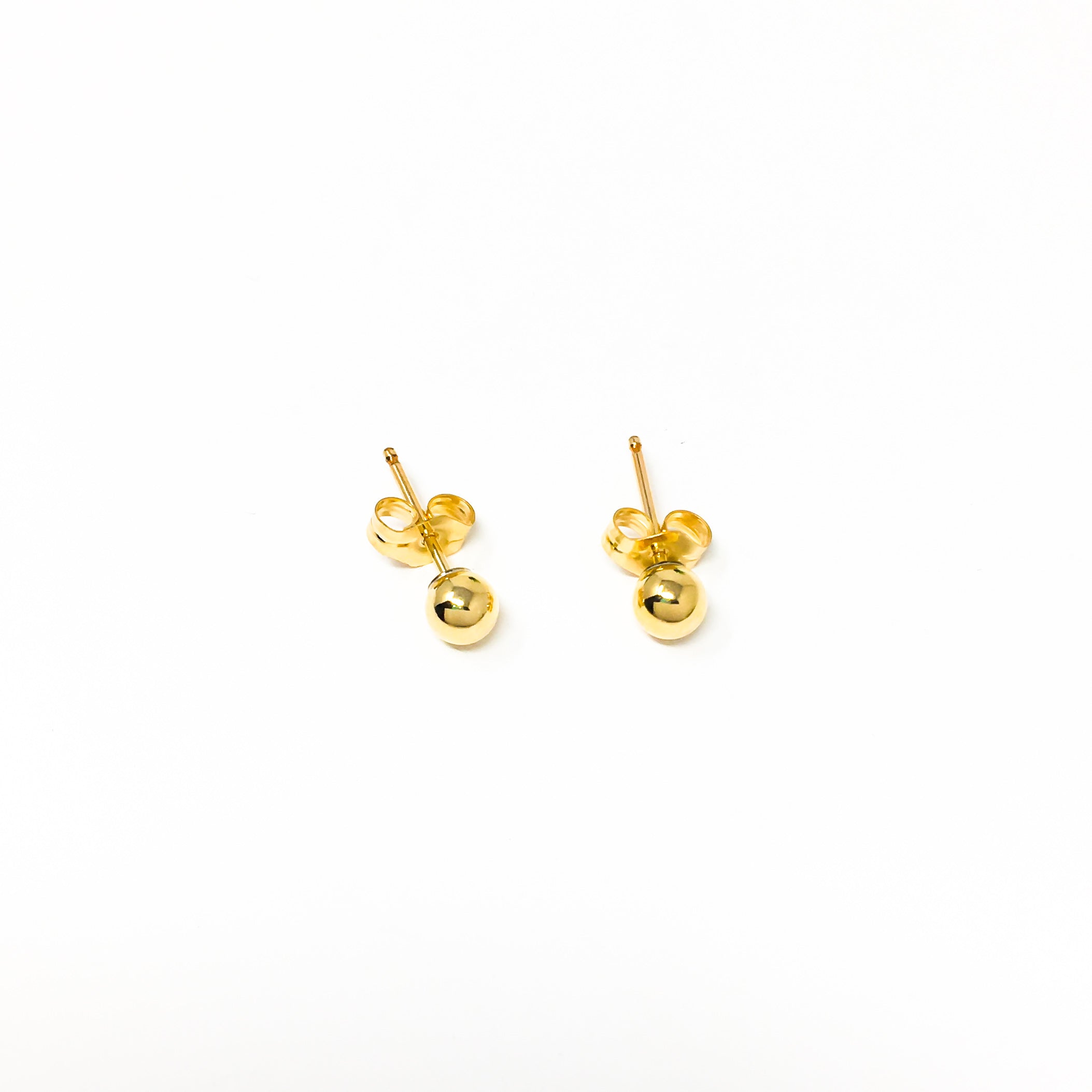 SPHERE STUD EARRINGS | 14K GOLD-FILLED | SIZE OPTIONS - MTT Collective