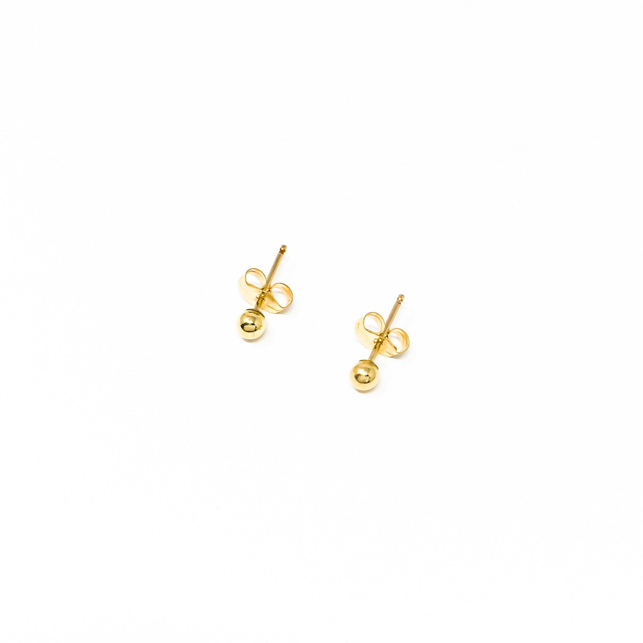 SPHERE STUD EARRINGS | 14K GOLD-FILLED | SIZE OPTIONS - MTT Collective