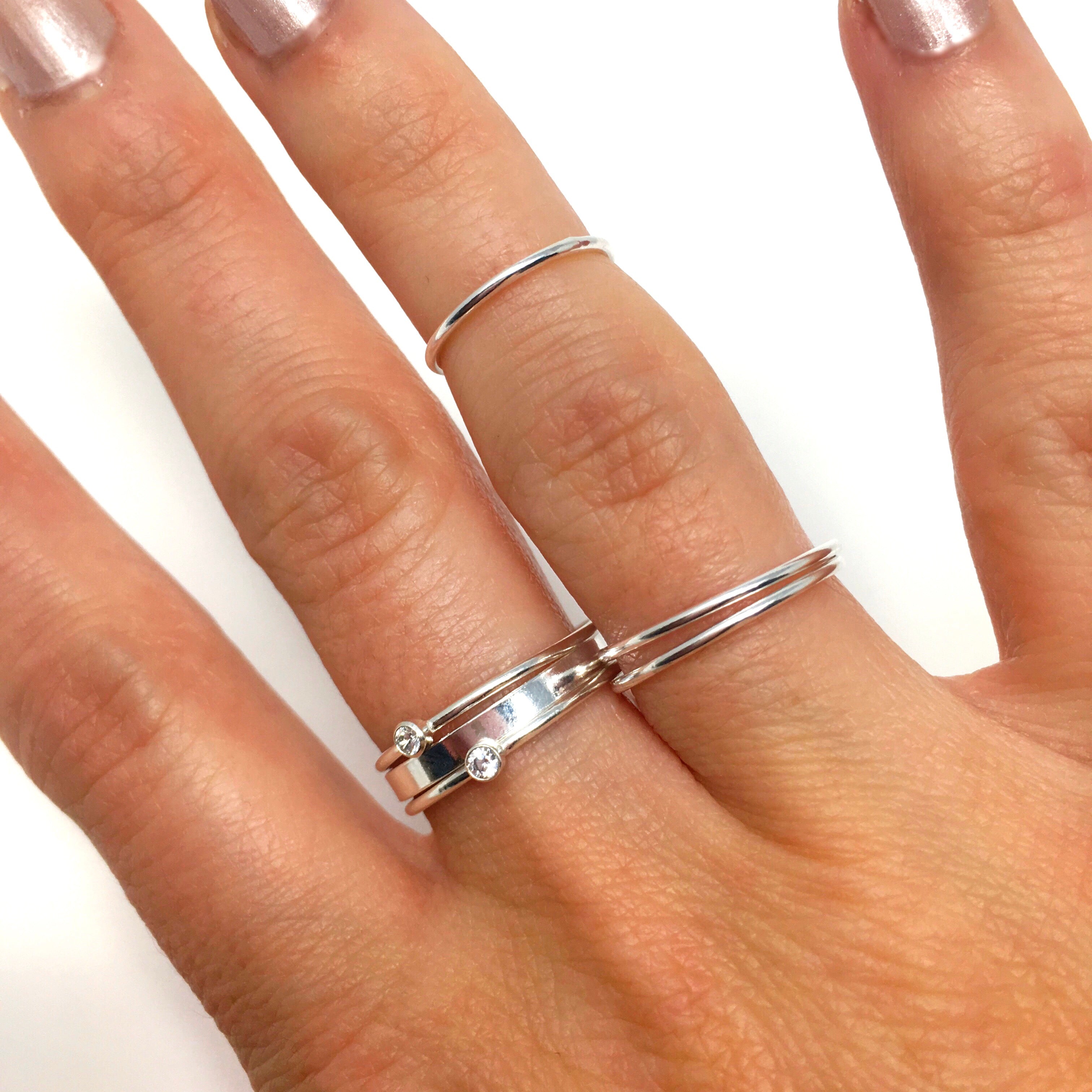 Alexandra Stacking Ring | Silver - MTT Collective