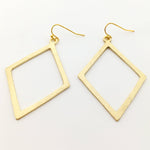 Kya Brushed Diamond Earrings - MTT Collective