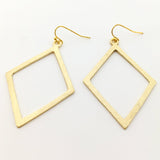 Kya Brushed Diamond Earrings - MTT Collective