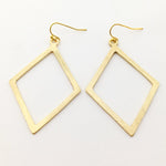 Kya Brushed Diamond Earrings - MTT Collective