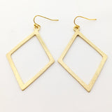 Kya Brushed Diamond Earrings - MTT Collective