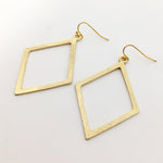 Kya Brushed Diamond Earrings - MTT Collective