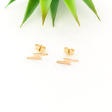 ZIG ZAG STUD EARRINGS | 14K GOLD-FILLED - MTT Collective