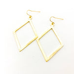 Kya Brushed Diamond Earrings - MTT Collective