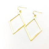 Kya Brushed Diamond Earrings - MTT Collective