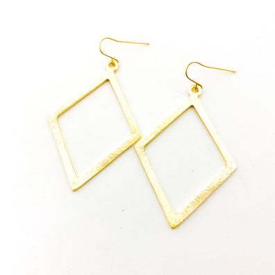 Kya Brushed Diamond Earrings - MTT Collective