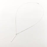 STERLING SILVER LONG BAR NECKLACE - MTT Collective
