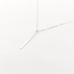 STERLING SILVER LONG BAR NECKLACE - MTT Collective