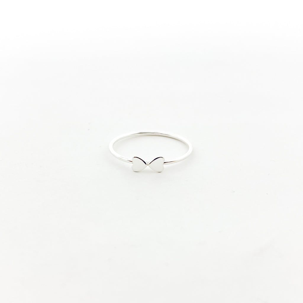 Double Heart Ring | Silver - MTT Collective