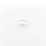 Double Heart Ring | Silver
