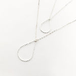 STERLING SILVER TWISTED DROP NECKLACES | SIZE OPTIONS - MTT Collective