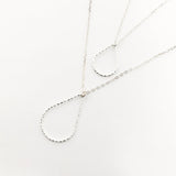 STERLING SILVER TWISTED DROP NECKLACES | SIZE OPTIONS - MTT Collective