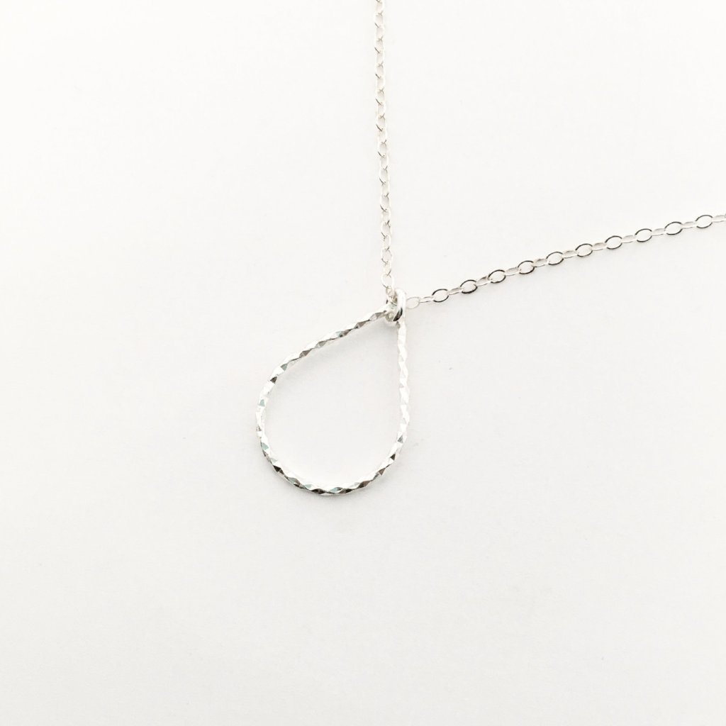 STERLING SILVER TWISTED DROP NECKLACES | SIZE OPTIONS - MTT Collective