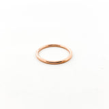 Smooth Stacker Ring | Rose Gold